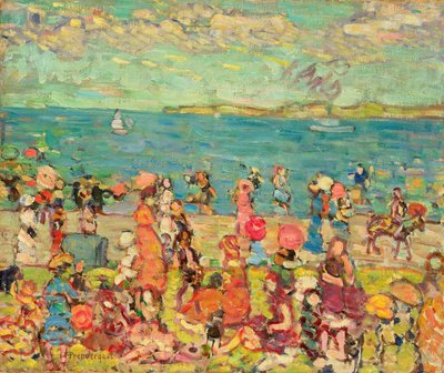 Strandszene, ca. 1912-13 von Maurice Brazil Prendergast